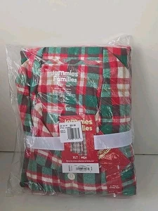NWT Jammies for Your Families Mens XLT Plaid Cotton Flannel Pajama 2 Piece Set - Picture 1 of 3