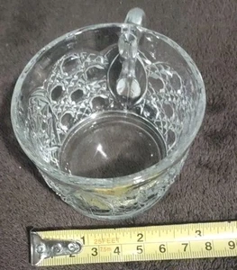VTG Set of 12 L.E. LE Smith Glass Daisy & Button Punch 4oz Cups / Mugs XLNT COND - Picture 1 of 8