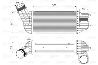 VALEO Ladeluftkühler 818345 für 308 SW PEUGEOT 5008 PICASSO 3008 CITROËN C4 DS 1 - Bild 1 von 4