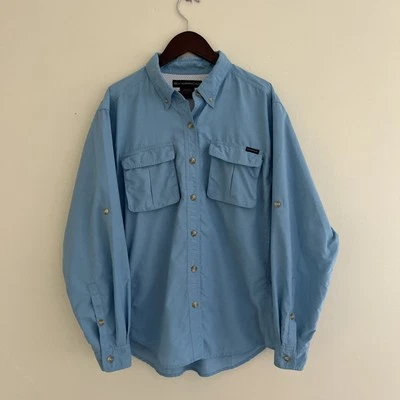 Camisa Exofficio Manga Larga Ventilada Ligera Pesca Senderismo Bolsillo Campamento - S Foto 1 de 4
