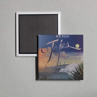ZZ Top - Tejas Album Cover Locker Fridge Magnet
