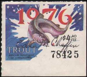 US state revenue-Missouri Used 1976 trout - Picture 1 of 1