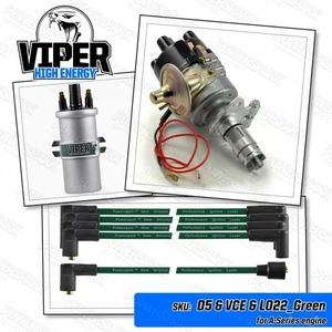 A Serie Motor Elektronik Verteiler Hochenergie Spule grün 8mm HT Leitungen - Bild 1 von 11