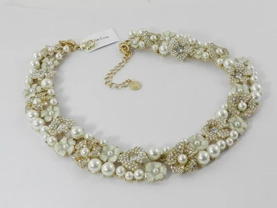 Collar Floral Charter Club Tono Dorado Cuentas, Extensor 16" + 2" Foto 1 de 3