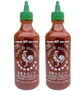 SRIRACHA Salsa de chile caliente suministro de cocina especias condimentos 17 oz salsa picante paquete de 2 - Imagen 1 de 3