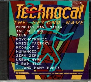 2 Technocal The Second Rave  (Made in Canada 1992)  BRAND  NEW SEALED CD - Imagen 1 de 2