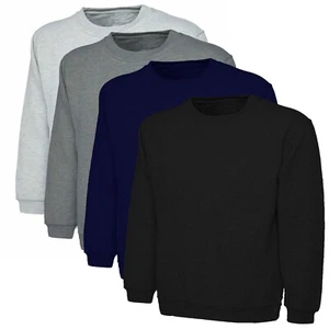 61 x Jumper Crew Neck Unisex Girls Boys School Uniform Sweatshirt Wholesale Jobl - Foto 1 di 5