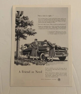 "Reproducción vintage de papel de impresión de anuncios sistema telefónico campana de 6,75"" coleccionable" Foto 1 de 4