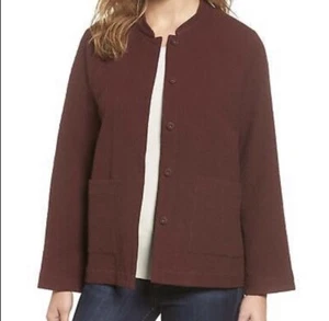 Eileen Fisher Strukturierte Bio Baumwolle Jacke Gr. PP Neu mit Etikett - Bild 1 von 5