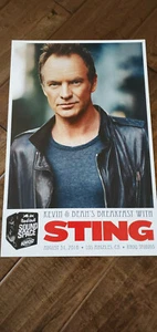 2016 STING KROQ KEVIN & BEAN FRÜHSTÜCK MIT KONZERT PROMO POSTER DIE POLIZEI - Bild 1 von 1