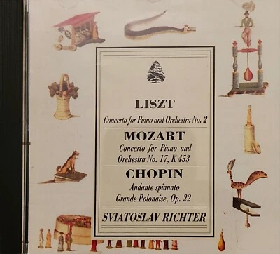 Sviatoslav Richter: Liszt Mozart Chopin Concertos CD Intaglio 1991 cc - Image 1 of 2