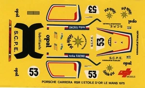 PORSCHE 911 RSR NR. 53 L'ETOILE D'OR LE MANS 1975 DECALS 1/43 GAMMA MODELS - Bild 1 von 1