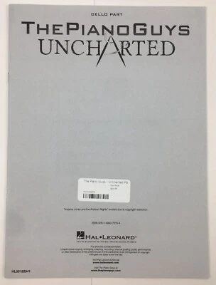The Piano Guys Uncharted Cello Part Sheet Music Movie Song Book Hal Leonard - Image 1 of 4