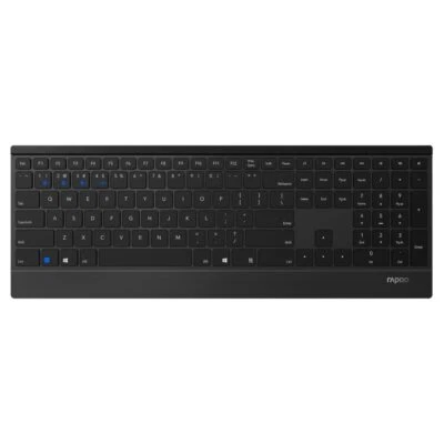 E9500M kabellose Tastatur wireless Keyboard flaches Aluminium Design 12 Monat... - Bild 1 von 3