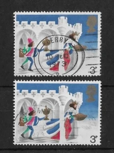 GB 1973 3p Christmas with Missing Floor Colour - Picture 1 of 1