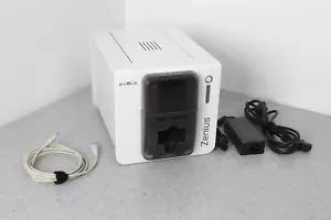 Evolis Zenius Expert ID Card Printer USB Mag Encoder ZN1U0000TS Great Condition! - Picture 1 of 7