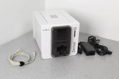 Evolis Zenius Expert ID Card Printer USB Mag Encoder ZN1U0000TS Great Condition! - Image 1 of 4