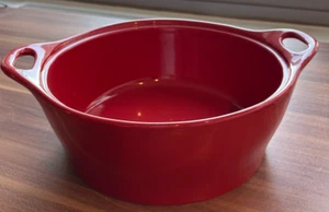 Corning Ware Stoneware Creations Blue 2.5 qts 2.3 L Round Casserole Handled Dish - Picture 1 of 3