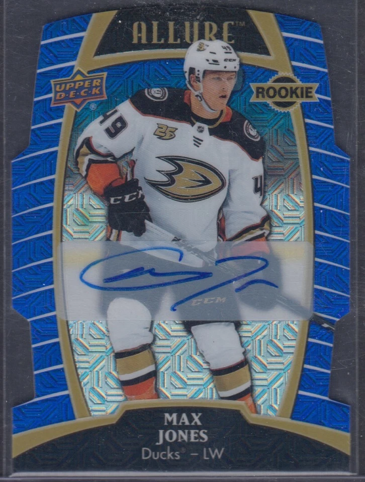 MAX JONES, 2019 Upper Deck Allure Blue Line Auto #72, /35 - Image 1 of 1