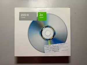 Vintage Apple DVD-R 4.7GB Recordable Disc 5-Pack M8405ZM/A 2003 - New / Sealed - Picture 1 of 3