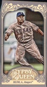 2012 (RANGERS) Topps Gypsy Queen Mini Straight Cut Back #49 Adrian Beltre