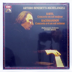 BENEDETTI-MICHELANGELI - RAVEL, RACHMANINOV piano concertos EMI LP STILL SEALED - Picture 1 of 2