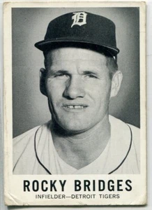1960 Leaf #31 Rocky Bridges Detroit Tigers - Picture 1 of 2