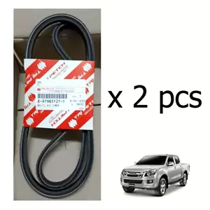 2 pcs Genuine Belt A/C Compressor #897985121T Isuzu D-Max 2012-19 - Picture 1 of 5