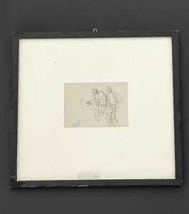 Rare Original 2 Pencil Sketches Signed "Sisti" Boxers Tony Sisti 1930s - Picture 1 of 10