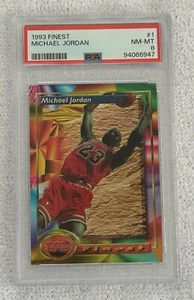 1993 FINEST MICHAEL JORDAN #1 PSA 8 - Picture 1 of 2