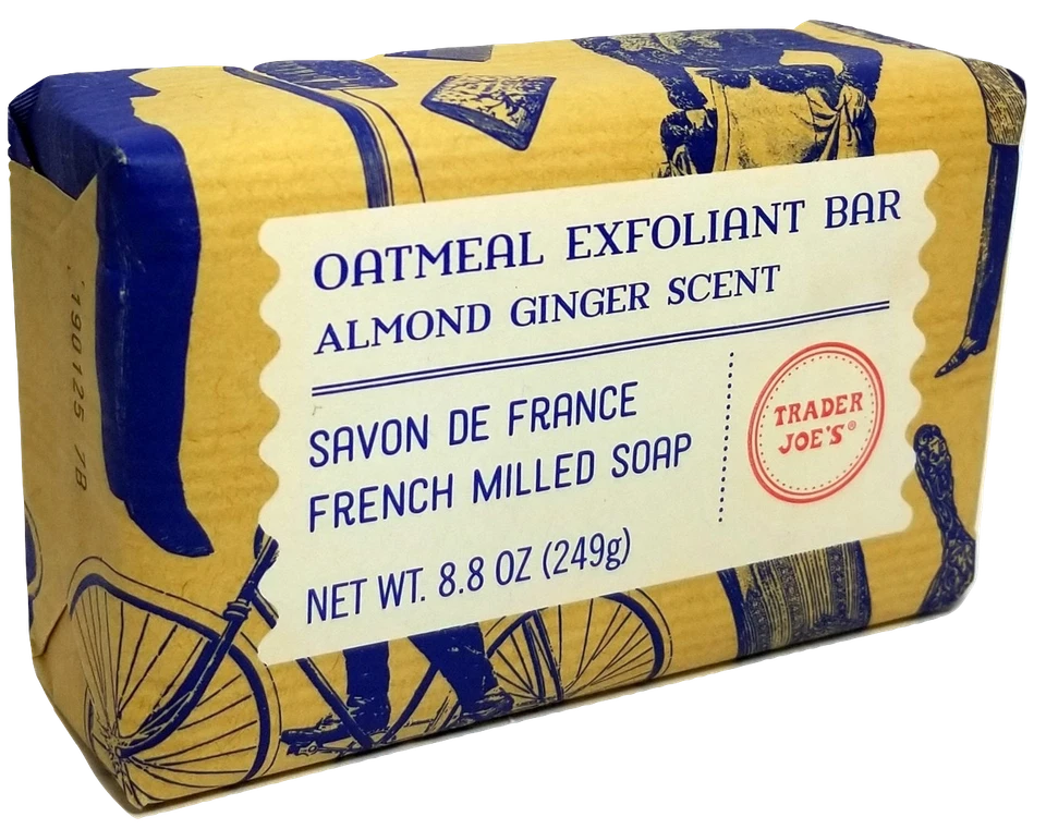 Trader Joe's Oatmeal Exfoliant Bar W/ Almond Ginger Scent Savon De France 8.8 OZ - Image 1 of 1