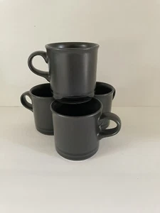 Pfaltzgraff “ Midnight Sun” Black Set of 4 Mugs 13 oz - Picture 1 of 8