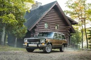 Póster fotográfico retro de madera de alta resolución para decoración de pared de casas Jeep vintage - Imagen 1 de 1