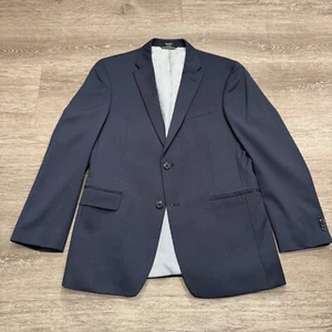 Tommy Hilfiger Sport Mantel Herren 40R Blau Blazer Wolle Anzug Jacke 2 Freizeit Knopf - Bild 1 von 13