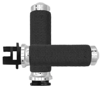 Empuñadura de espuma viscoelástica Avon cromada de 1,375 pulgadas Indian Chief 2014-2017 Foto 1 de 4