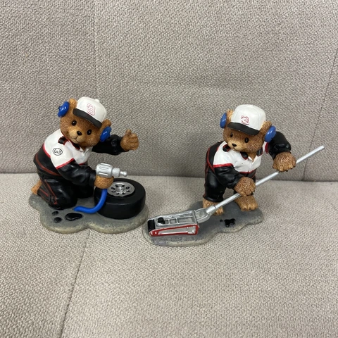 Lot Of 2 Dale Earnhardt Good Ole Bears Resin Figurine 1999 NASCAR Cover