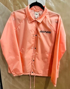 VANS Vintage Small Retired Style Windbreaker PINK Jacket NOS NEW WITH TAGS Girls - Picture 1 of 5