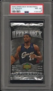 2006 Upper Deck Reserve Pallacanestro SIGILLATO Foil Hobby Pack PSA 8 quasi nuovo-mt Lebron - Foto 1 di 1