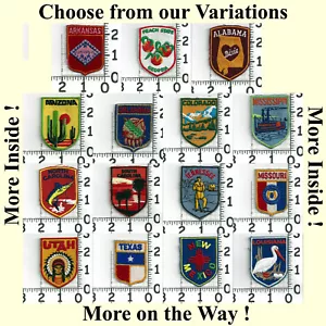 State Travel and Motorcycle Club Patches Iron or Sew On - Picture 1 of 16