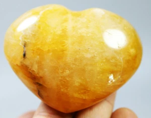 163g Natural Golden Healer Quartz Crystal Stone Heart Healing Mineral Specimen - Picture 1 of 8