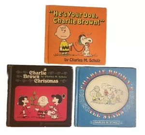 X 3 FIRST EDITION Peanuts Books- A Charlie Brown Christmas By Charles M Schulz - Picture 1 of 24