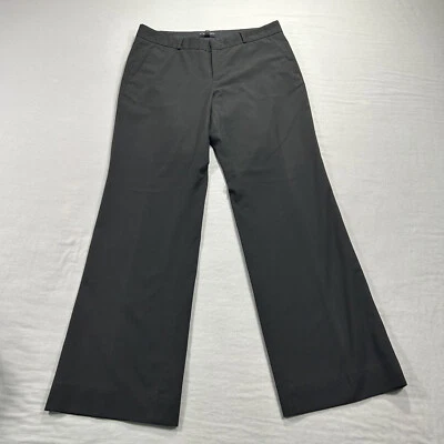 Pantalones Banana Republic para mujer 6 negros pierna ancha tiro medio acampanados elásticos Martin Foto 1 de 4