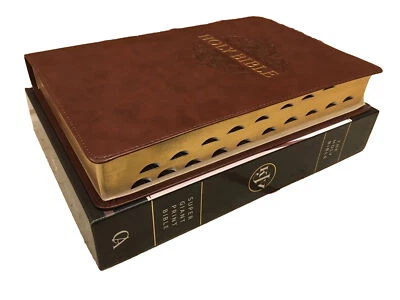 KJV Super Giant Print Bible  - 17pt font ~ Faux Leather ~ Red Letter ~ Indexed - Image 1 of 4