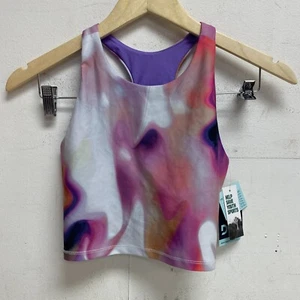 DSG Girls' Performance Bra Shelf Bra Tank Swim Top Melty Warm DAG13119PRT - Picture 1 of 5