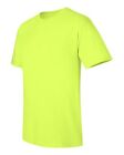 3 NEW Gildan 5000 Heavy Cotton 50/50 SAFETY GREEN Adult T-Shirts S M L XL XXL