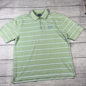 Calloway Short Sleeve Green Polo Golf Shirt Men’s Large Quarter Zip Chariot Run - Picture 1 of 7