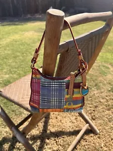 DOONEY AND BOURKE MINI HOBO BAG BITSY MADRES KARIERT AMEISE PICKNICK WINZIG HOBO - Bild 1 von 17
