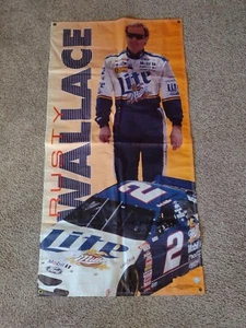 Striscione vinile 64x32 Nascar Miller Light Rusty Wallace Racing Penske 1997 - Foto 1 di 7