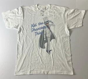 Detective Conan Kid The Phantom Thief Short Sleeve White T-shirt SZ Large - Picture 1 of 8