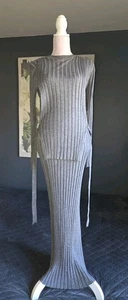 Fate By LFD Langarm Rippstrick Wollmischung Kleid Größe M - Bild 1 von 17